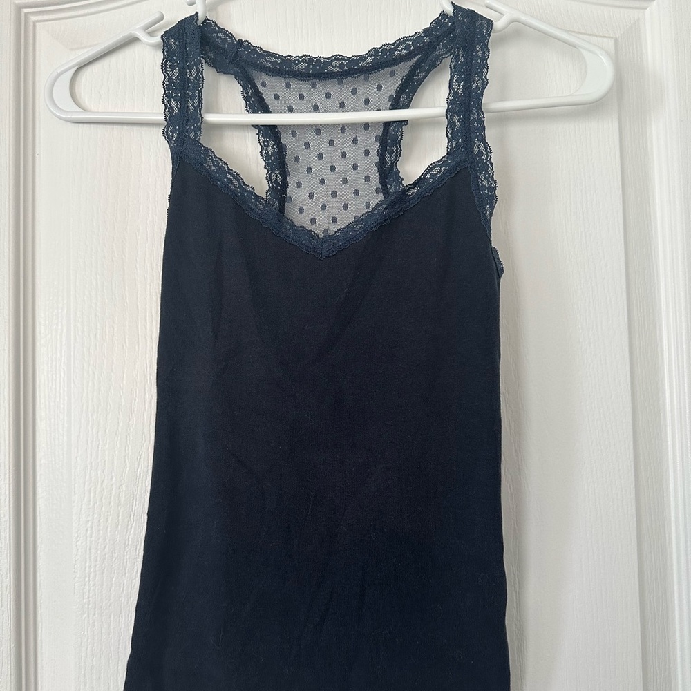 Abercrombie Kids Navy Lace Tank Top
